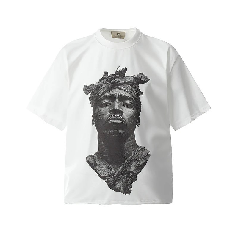 Rap singer 2pac statue portrait