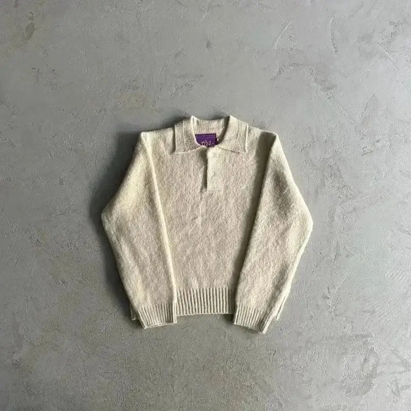 polo毛领大C/米色